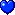 ハート:青